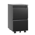thumbnail image 1 of Lockable Metal Rolling File Cabinet With 2 Drawers - Fits Legal/letter/a4 Docs, Fully Assembled Black Office Addition Drawer Mobile Security Lock Stores Files, Unit, 1 of 6