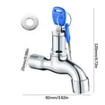 thumbnail image 1 of Lockable Outdoor Faucet with Key Durable Theft Water Tap for Utility Sink Washer and Garden Use Secure Your Water, Washing Machine Accessories Washing Machine Faucet Bathroom Accessories Faucet, 1 of 5