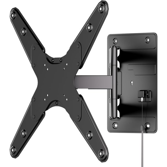 Lockable RV TV Mount 23-55 Inch, Full Motion Wall for Camper & Travel Trailer, Quick Release Locking Arm Bracket, Heavy Duty VESA 75x75-400x400, 77 lb