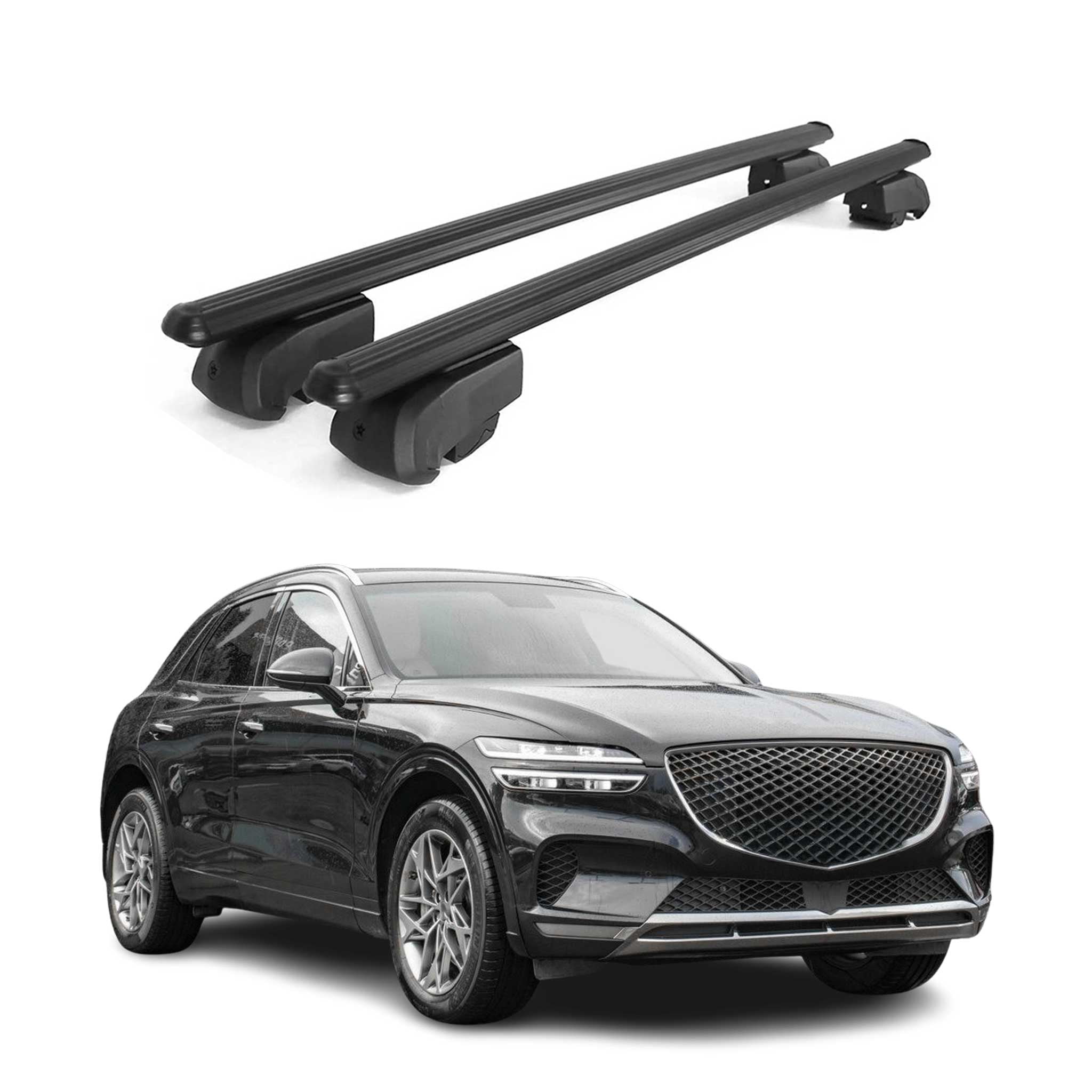 2022-2026 Genesis GV70 Roof Rack Cross Bars Black - Walmart.com