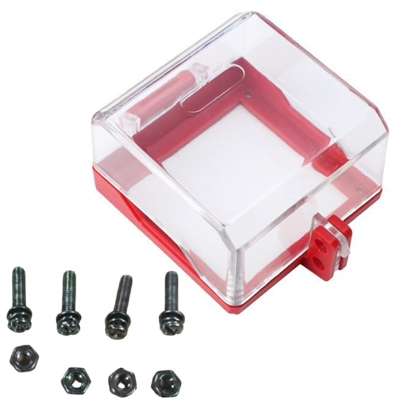 Lockable Socket Safety Covers Clear Plastic Wall Switches Covers Safety Lockout Device Lock Case Dustproof Box Enduring