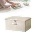 thumbnail image 1 of Lockable Storage Box Cozival Lockable Fabric Storage Box - Secure Lid Organizer for Clothes, Toys, Documents - Foldable, Breathable, with Combination Lock - Keeps Belongings Safe & Tidy, 1 of 7