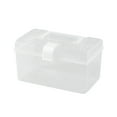 thumbnail image 1 of Lockable Storage Box for Medication and Snacks Large Lock Boxs with Key for Safe Medicine Organizer, Refrigerator Food Safe Container, Stackable Clear Box for Kitchen,Office,Home Organization,Plastic, 1 of 2