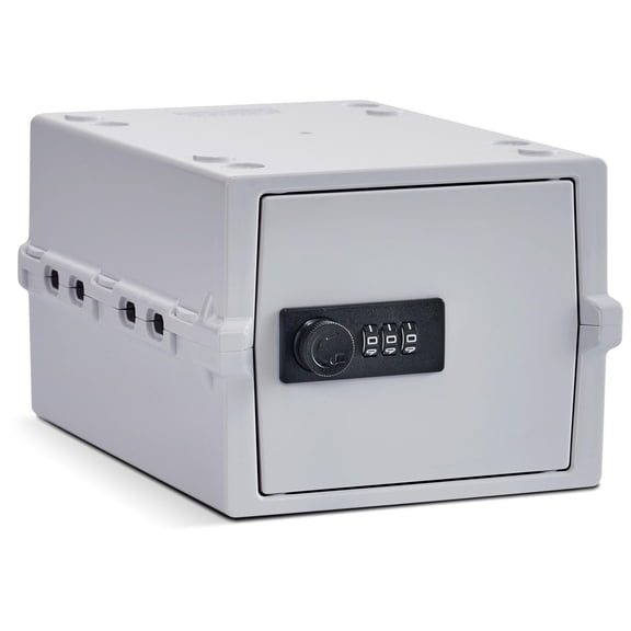 Lockable Storage Box Opal White Mini Combination Lock for Snacks Phones Medications