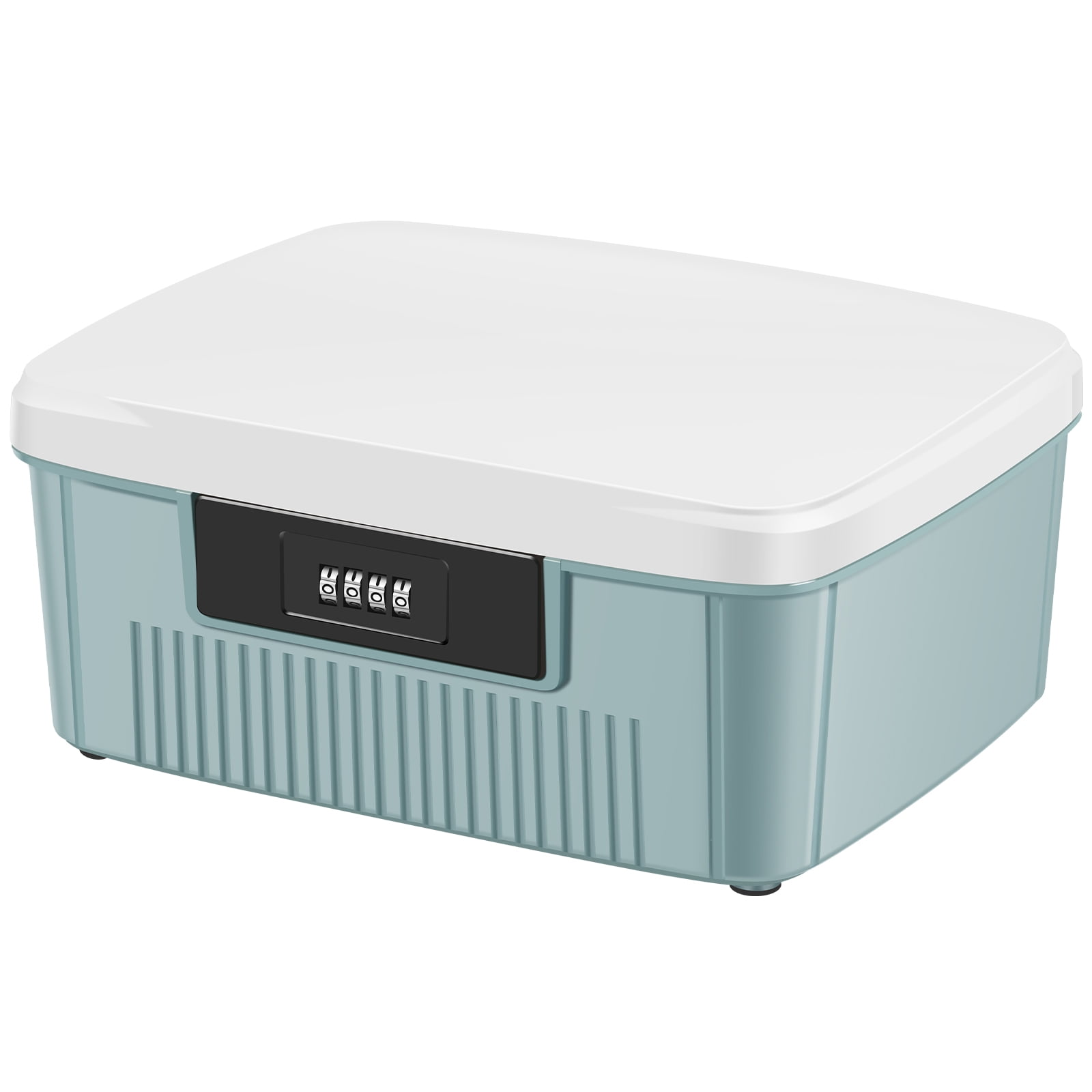 Lockable Storage Container Robust Organizer Document and ID Box with