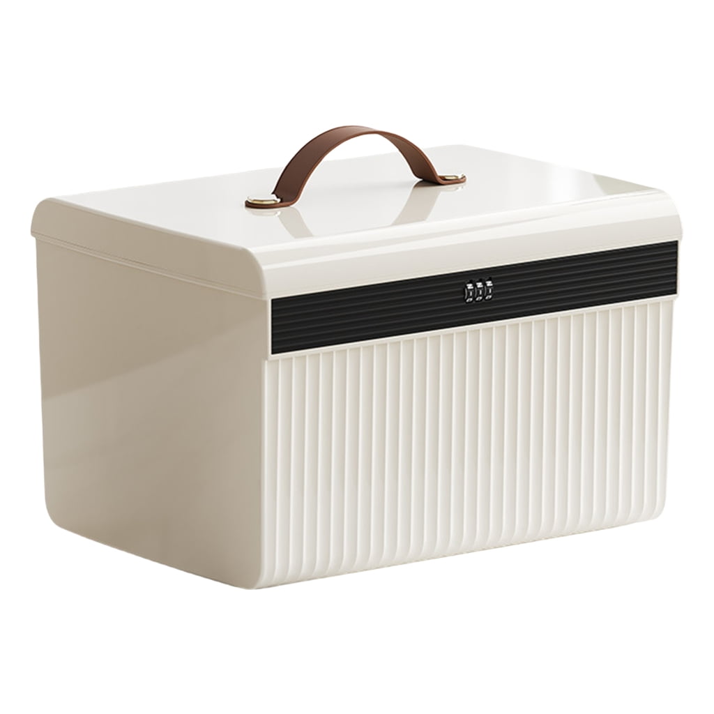 Lockable Storage Trunk Portable Safe Box with Code Lock Large Capacity ...