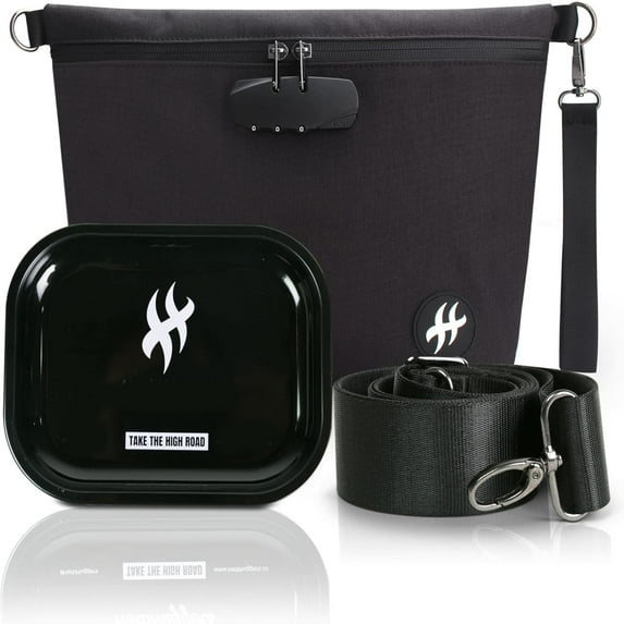 Lockable Travel Organizer Bag with Combination Lock, Secure Storage Pouch for Daily Use, Travel, Camping & Outdoor Trips