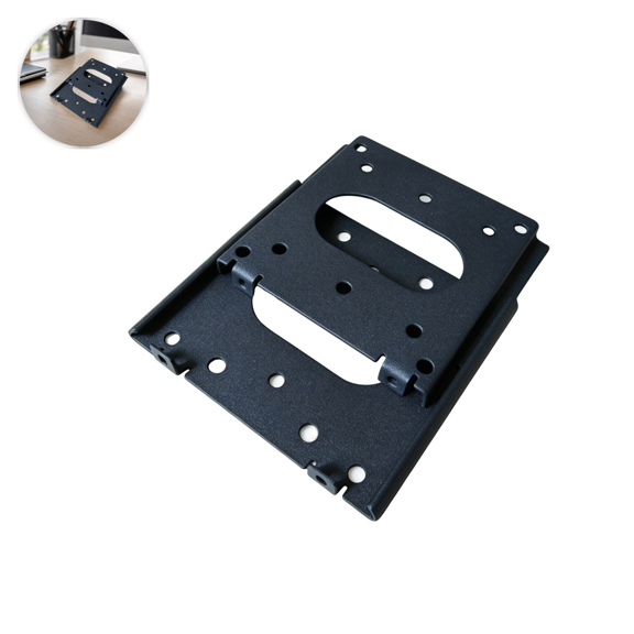 Lockable VESA Wall Mount for 10-32 Inch Monitors Secure Flat Screen Bracket with Multi-Hole Support and Heavy-Duty Construction for Office, Retail, and Home Use