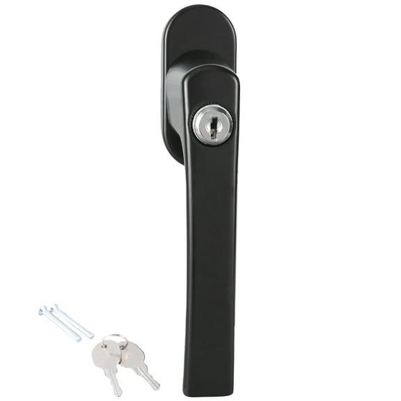 Lockable Window Handle With Key & Screws Shed Door Handle Lock Stainless Steel Lockable Replacement Handle Enduring