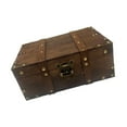 thumbnail image 1 of Lockable Wooden Trinket Box with Lock Antique Styles Storage Chest for Jewelry Photos Props Display Keepsakes Organiser, 1 of 8