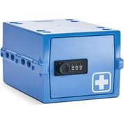 Lockabox Mini  Medi Blue | Small Lockable Medicine Box | 3 Litre Lightweight & Hygienic Combination Lock Box | BPA-Safe