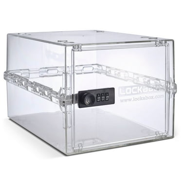 Lockabox One™ Crystal | Premium Lockable Storage Box | 10 Litre Combination Lock Box For Food, Medicine & Home Safety | BPA-Safe