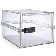 Lockabox One  Crystal | Premium Lockable Storage Box | 10 Litre Combination Lock Box For Food, Medicine & Home Safety | BPA-Safe