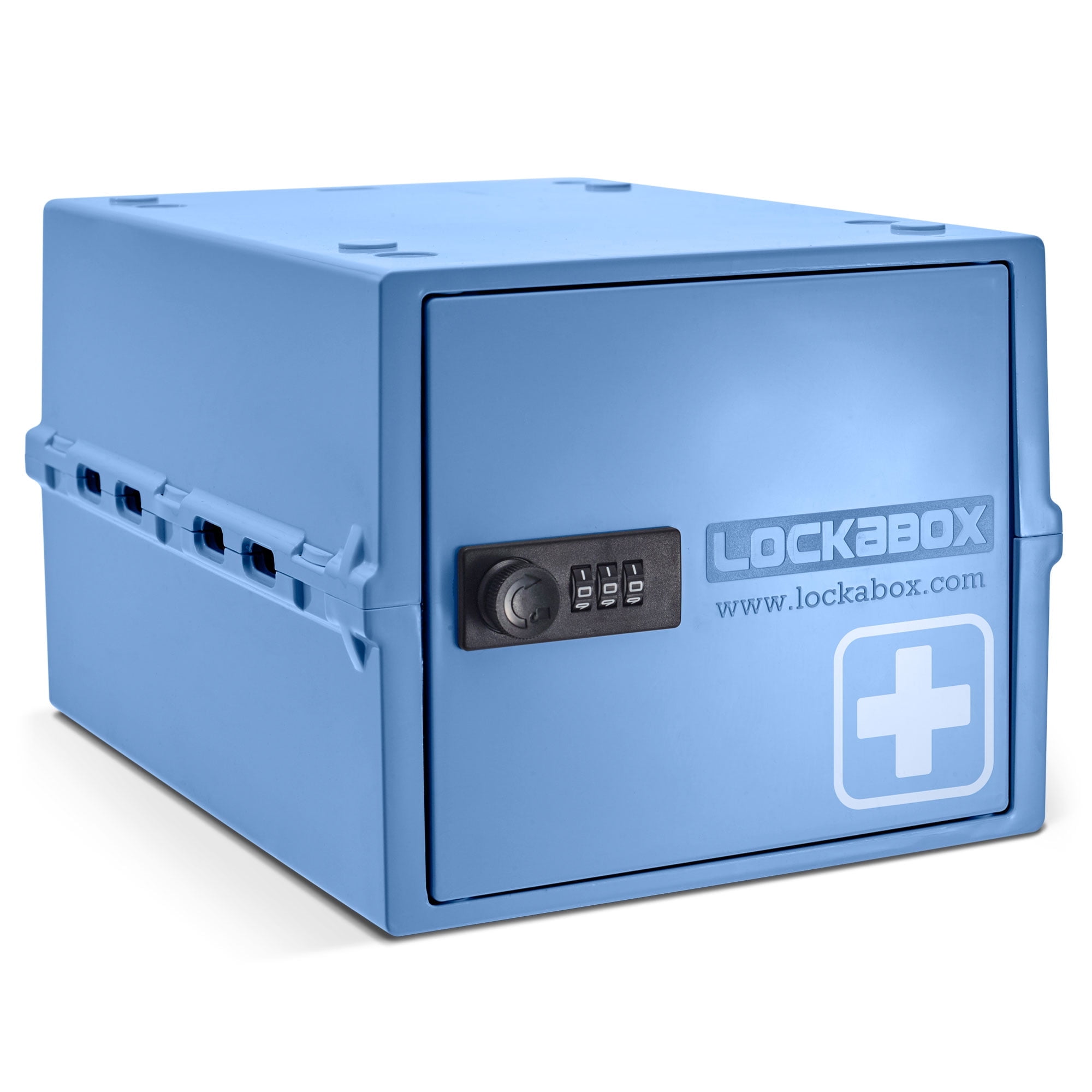 Lockabox One™ Medi Blue | Premium Medicine Storage Box | 10 Litre Combination Lock Box For Food, Medicine & Home Safety | BPA-Safe