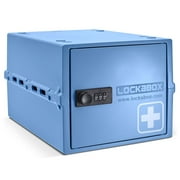Lockabox One  Medi Blue | Premium Medicine Storage Box | 10 Litre Combination Lock Box For Food, Medicine & Home Safety | BPA-Safe