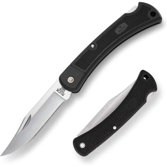 Buck Knives 110 Folding Hunter Knife, 3-3/4" Hunting Knife Blade, Nylon Handle, 3.2 oz