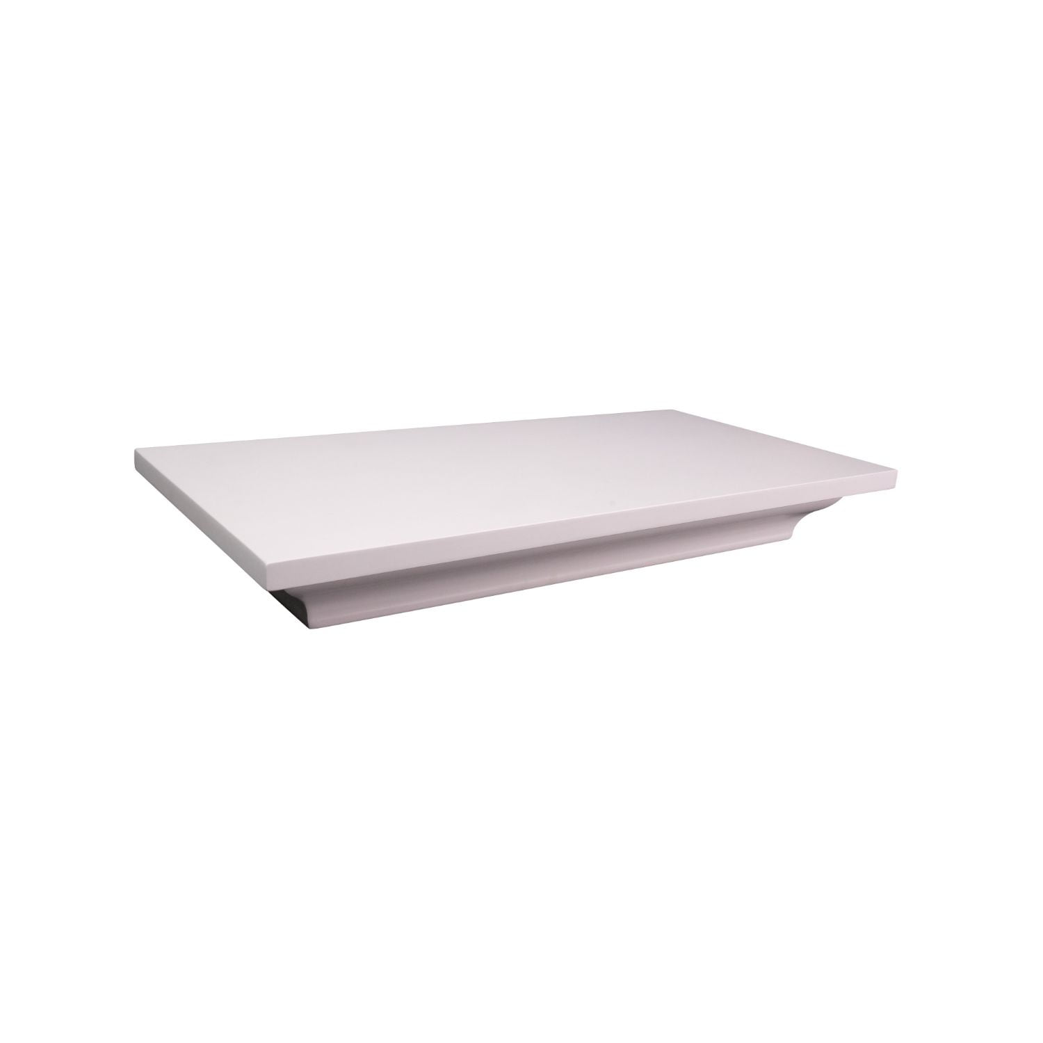 White Wooden Hidden Compartment Shelf with LED Light