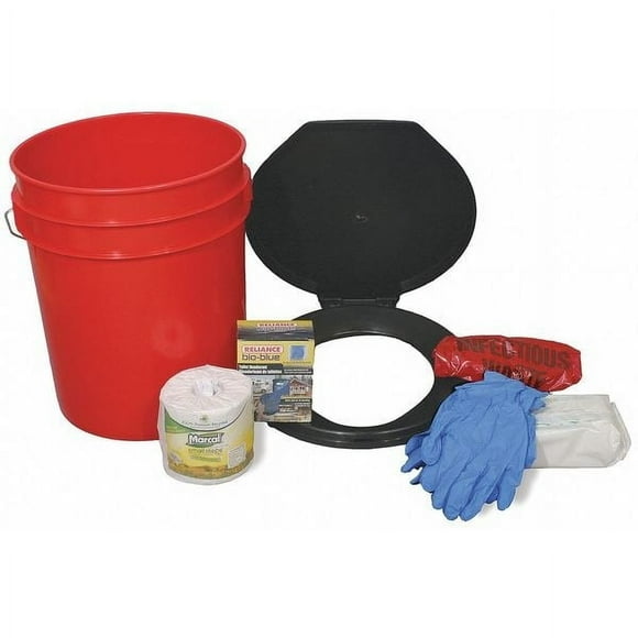 Lockdown Toilet Bucket Kit, 1-4 Person