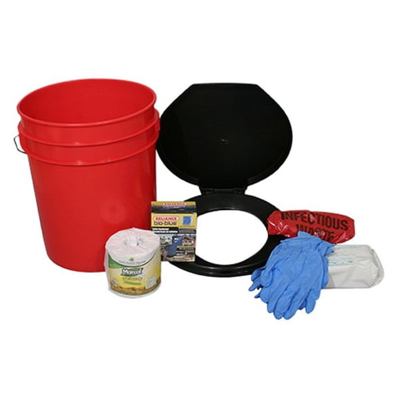 Lockdown Toilet Bucket Kit, 1-4 Person