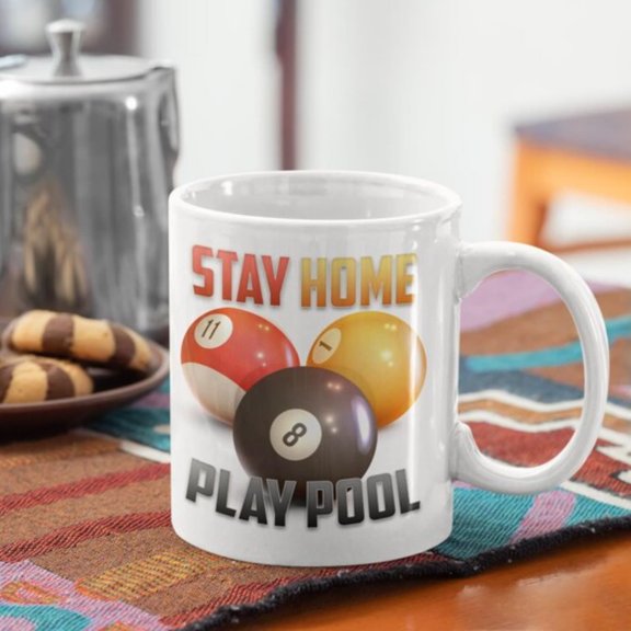 Lockdown and Stay Home Play Pool Coffee , Drinkware Pool Players, Stay-At-Home Billiard Enthusias, Pool Table Humor , Home Cup.