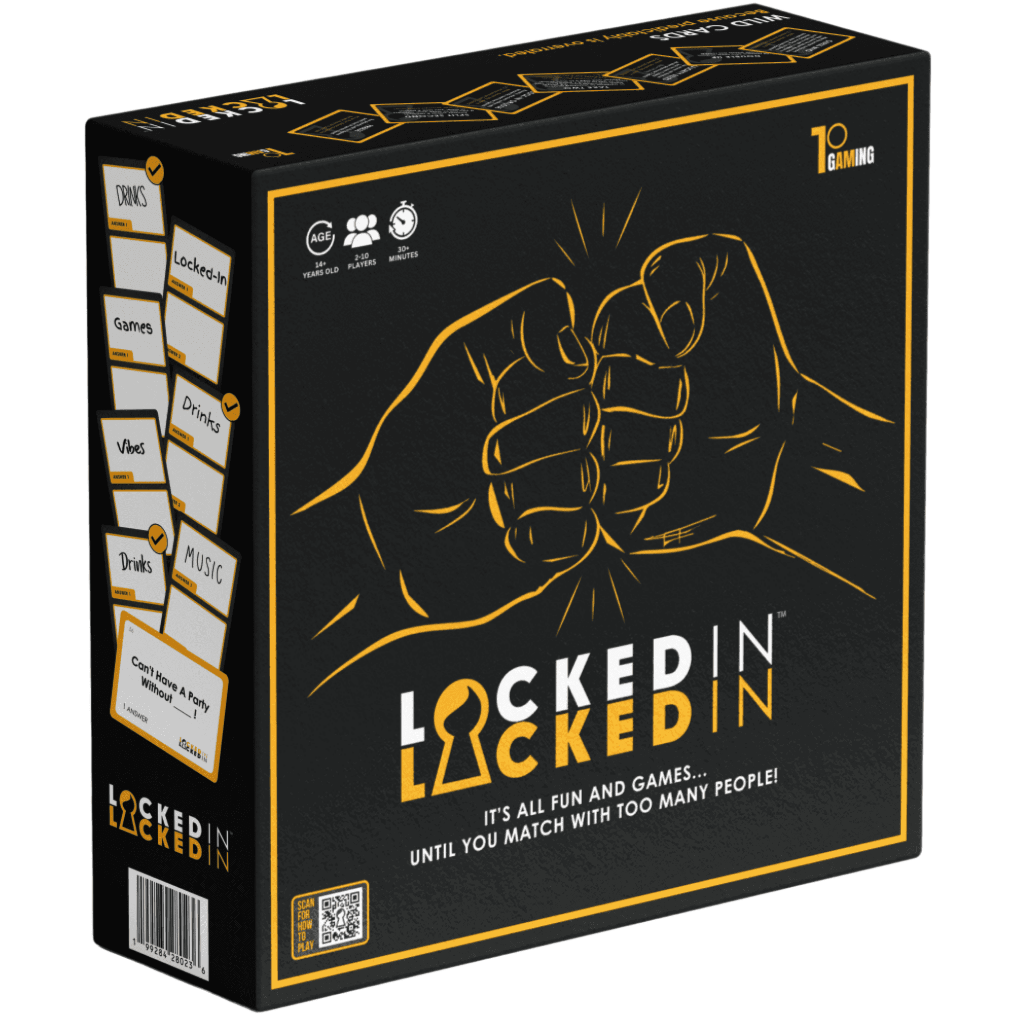 Locked-In Party Card Game – 400 Prompts for Game Night, Parties & Icebreakers  – 2–10 Players