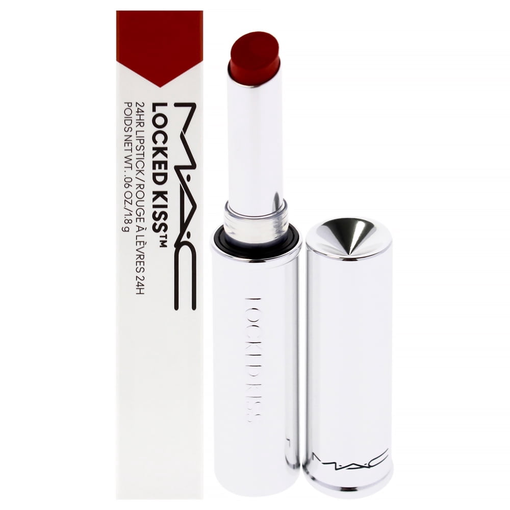 MAC Locked Kiss 24 Hour - Extra Chili , 0.06 oz Lipstick