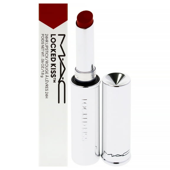 MAC Locked Kiss 24 Hour - Extra Chili , 0.06 oz Lipstick