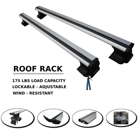 Locked Roof Rack Cross Bars For Toyota Corolla 11 E170 2012-2017 Rail Aluminum