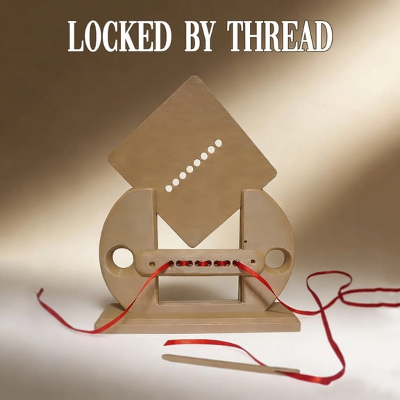 Locked by Thread Magic Tricks Visual Ribbon Penetration and Escape Routines Close-up Illusions Gimmicks Adults Funny Party Games