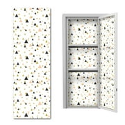 Locker Accessories Decoration,Magnetic Locker Wallpaper Decorative School Locker Decoration Gold Dots School Locker Organizer for Student School Office University 36*13inch