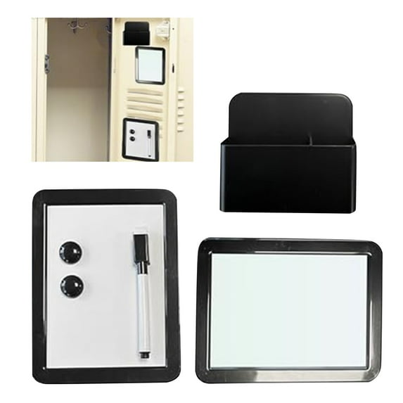 Locker Accessories for Girls, Locker Organizer Supplies for School Work, Includes Whiteboard, Mirrors, and Organizing Supplies Locker Decoration for School Locker