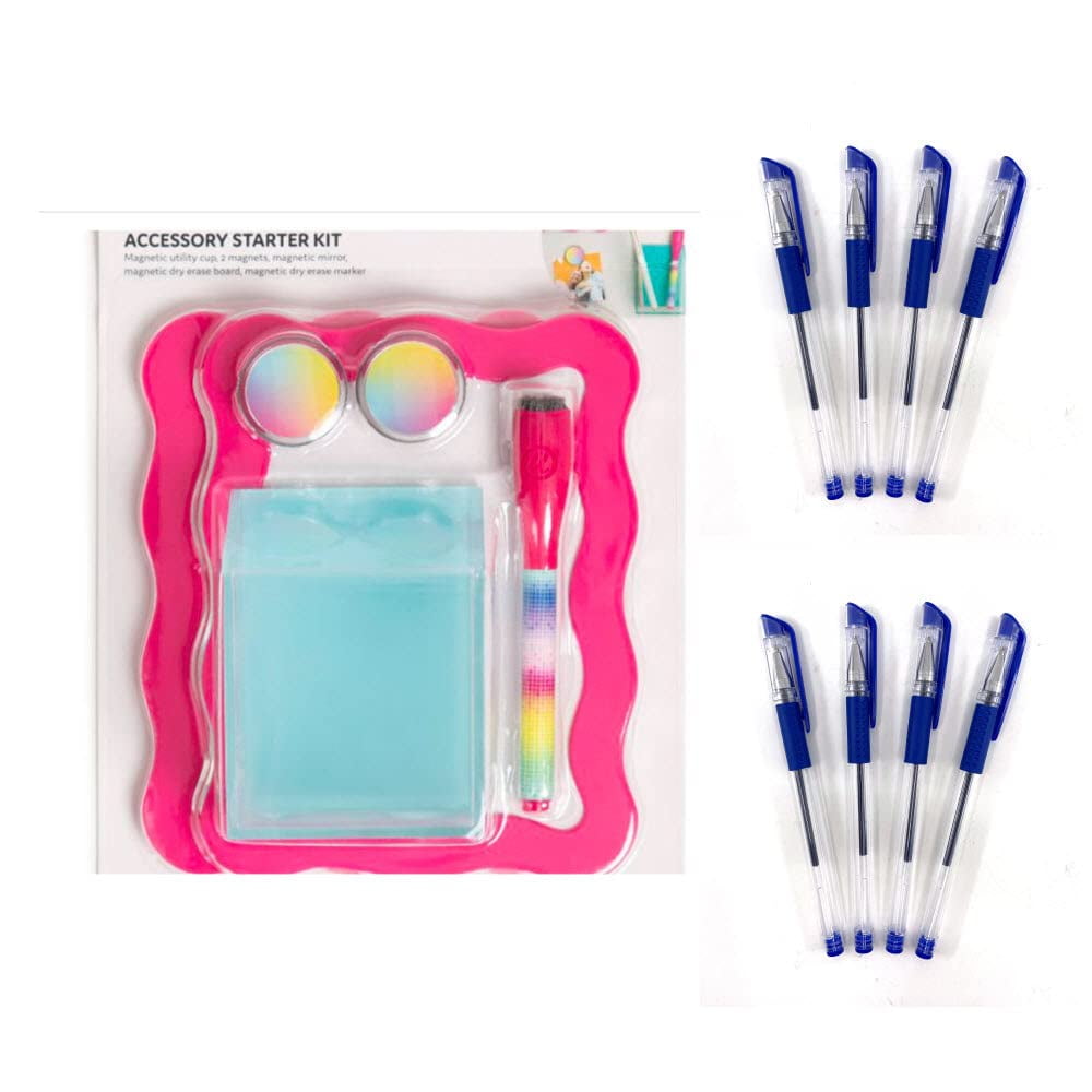 Locker Kit, Back To School Essentials, 7Piece Set, Includes Whiteboard, Mirror, Organizing
