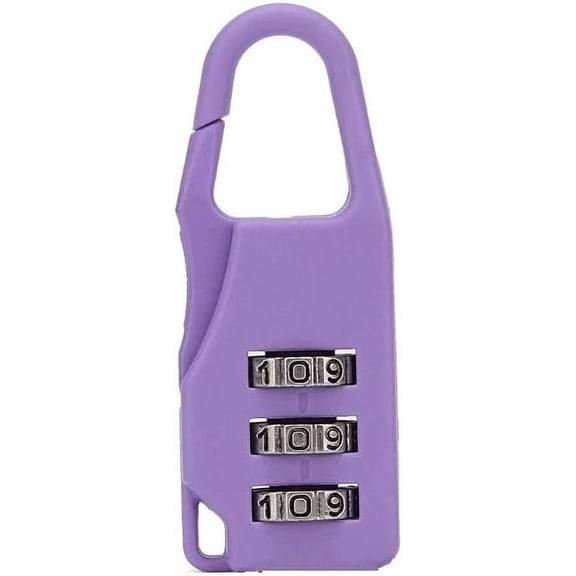 Locker Lock 2pcs Mini Combination Lock Digital Password Padlock Luggage Lock Padlock Gym Combination Lock (Color : Pale Violetred)