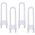 thumbnail image 1 of Locker Locks Child Proof Cabinet Latches, Child Safety Cabinet Locks U Shaped Plastic Baby Proofing Cabinets for Wardrobe, Drawer, Cupboard, Doors (4pcs, White) Locker Lock, 1 of 5