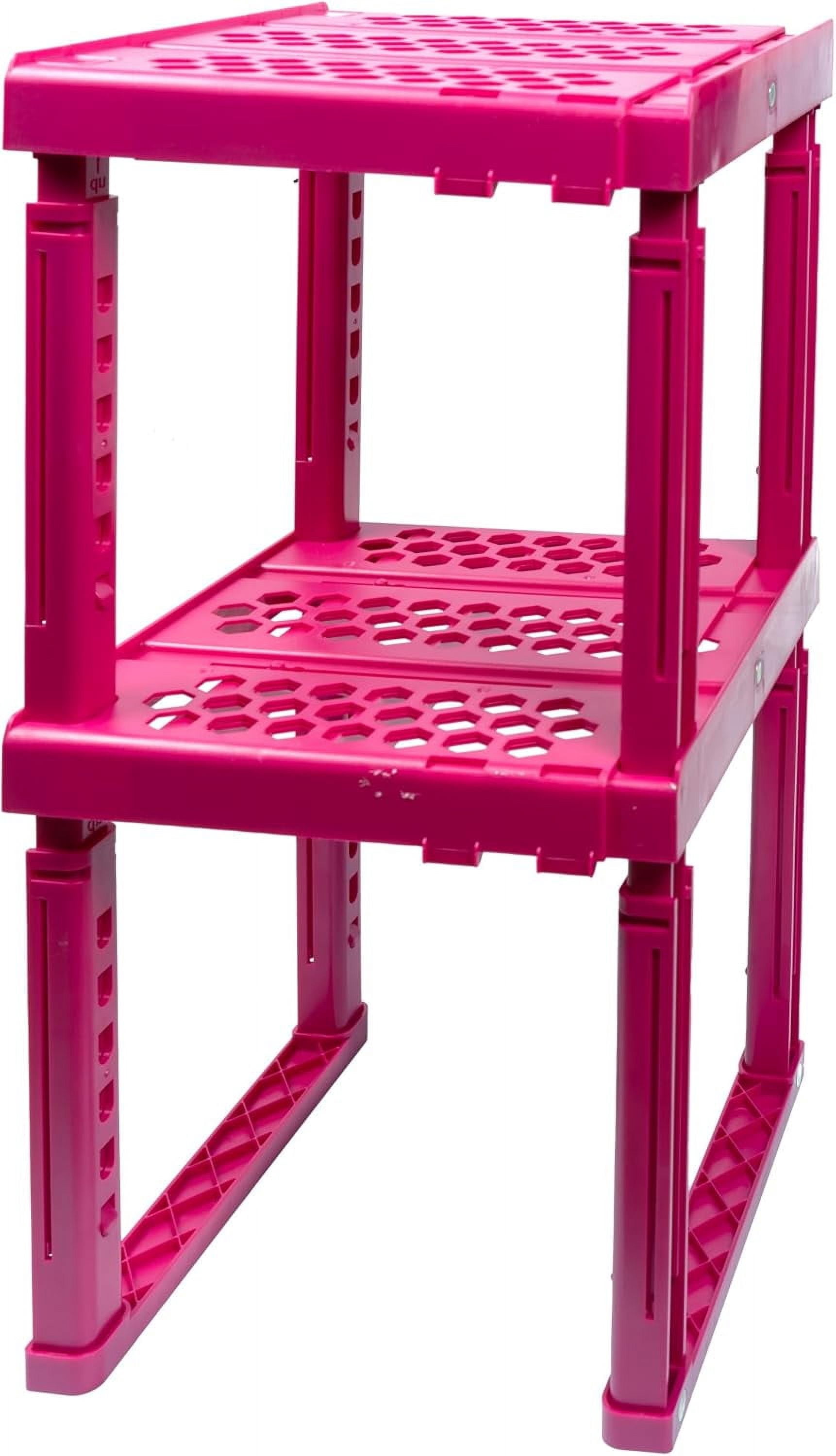 Locker Organizer Shelf, Adjustable Width and Height, Stackable, Ideal ...