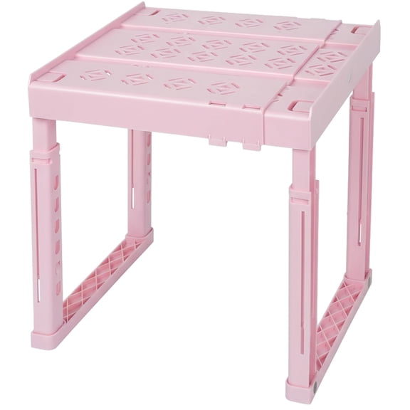 Locker Organizer Shelf, Adjustable Width and Height, Stackable, Ideal Locker Shelf