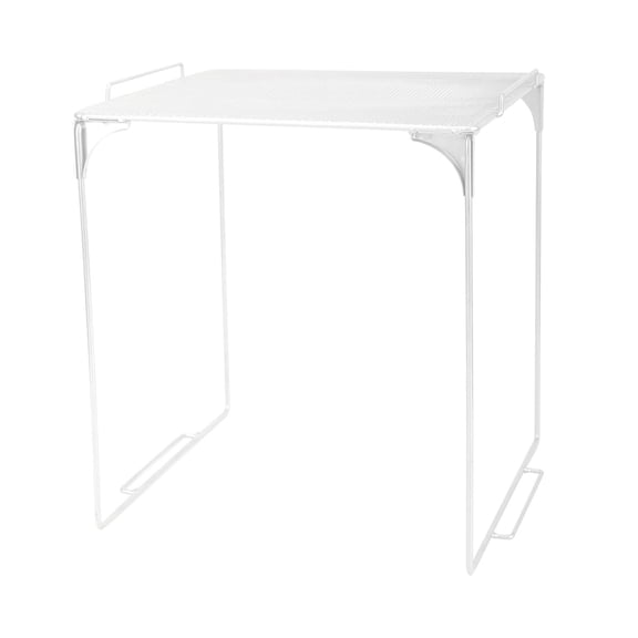 Locker Organizer Shelf Foldable Storage Rack Sturdy Metal Stackable for Garage Dorm Gym Lockers