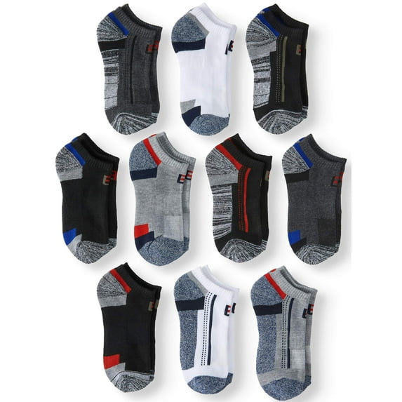 Locker Room Boys Socks, 10 Pack No Show Athletic (Little Boys & Big Boys)