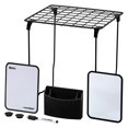 thumbnail image 1 of LockerMate 7-Piece Locker Organizer Kit, Includes Locker Shelf, Mirror, Whiteboard, Storage Cup & Dry Erase Marker - Black, 1 of 7