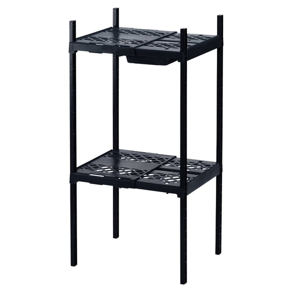 Lockermate By Bostitch Double Locker Shelf, Adjustable to Fit Most School Lockers, Black
