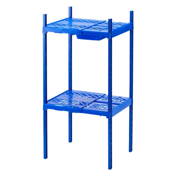 Lockermate By Bostitch Double Locker Shelf, Adjustable to Fit Most School Lockers, Blue