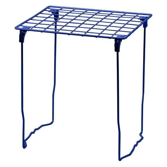 Lockermate By Bostitch Stac-A-Shelf Locker Organizer Shelf, Stackable, Extra Tall, Fits Standard Size School Lockers, Navy
