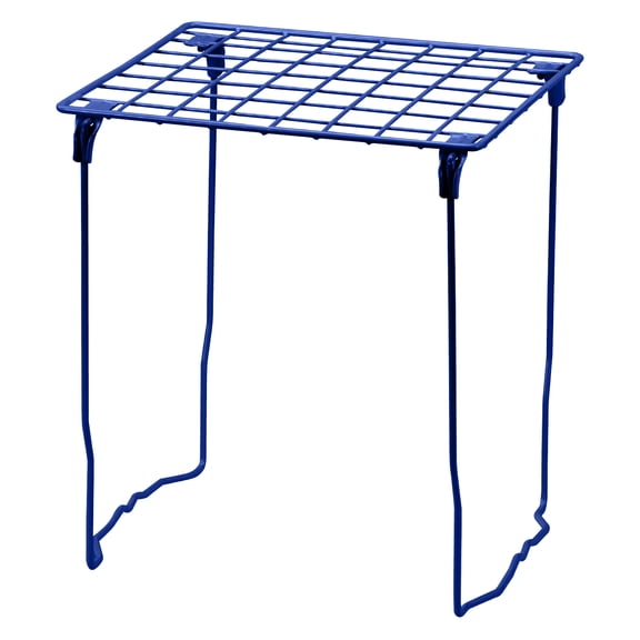 Lockermate By Bostitch Stac-A-Shelf Locker Organizer Shelf, Stackable, Extra Tall, Fits Standard Size School Lockers, Navy