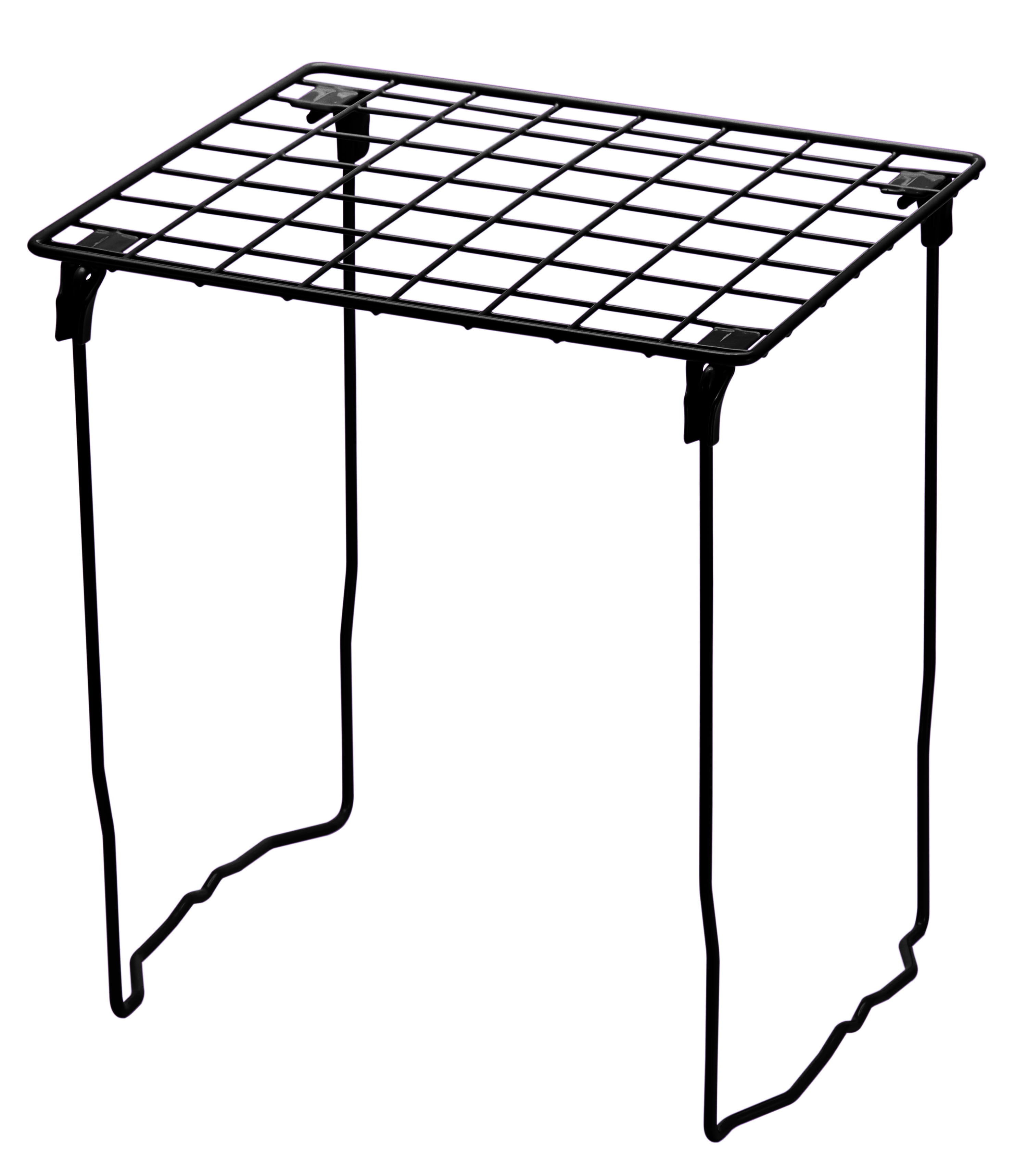 Lockermate 12" StacaShelf Wire Locker Shelf, Black