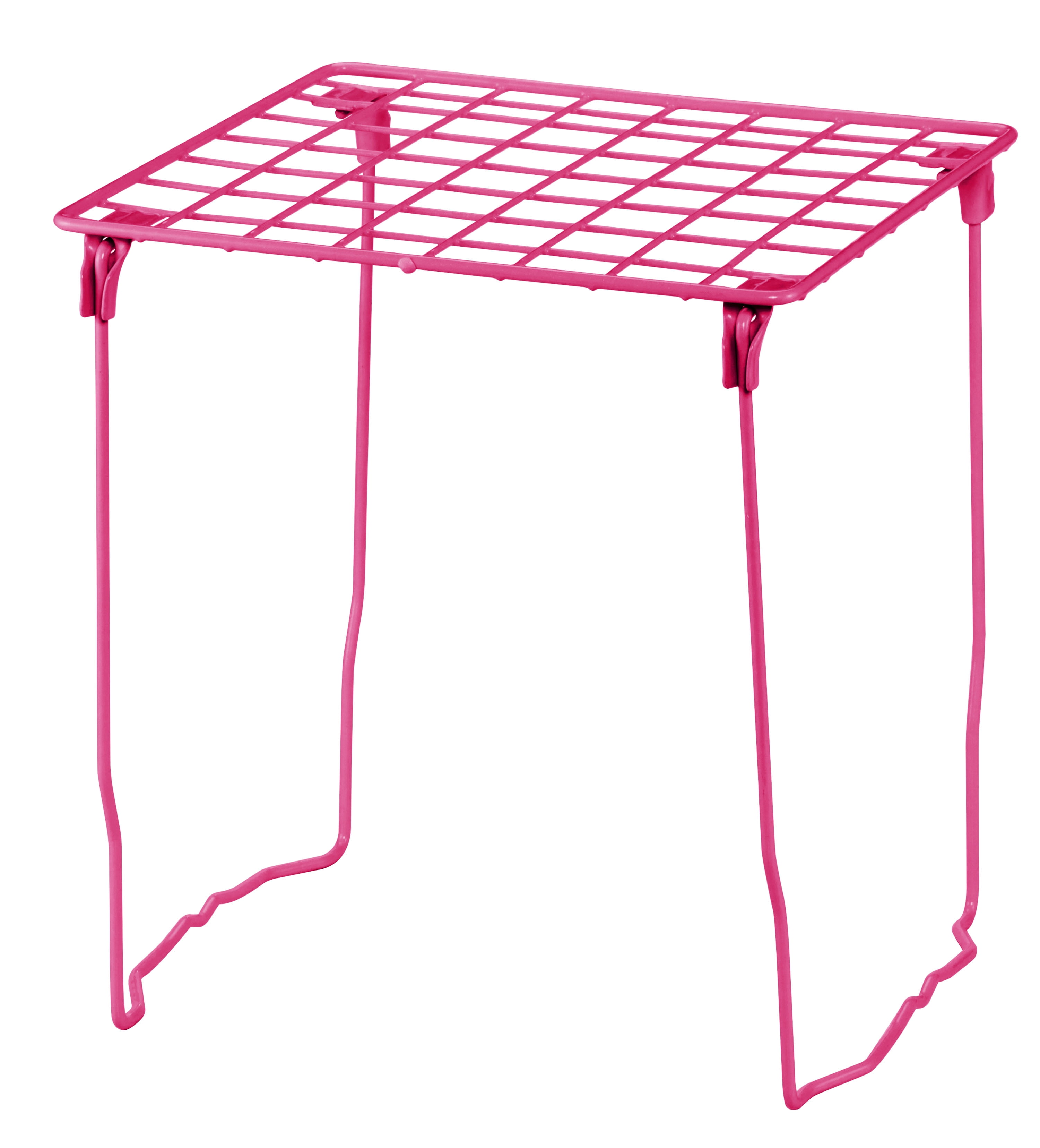 Lockermate 12inch Stacashelf Wire Locker Shelf, Pink