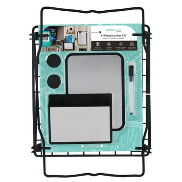 Lockermate 6-Piece Locker Kit® with 12" Stac-A-Shelf®, Black