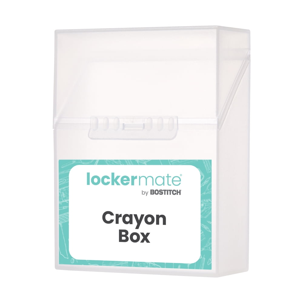 Lockermate Crayon Box, Clear, 1 Count