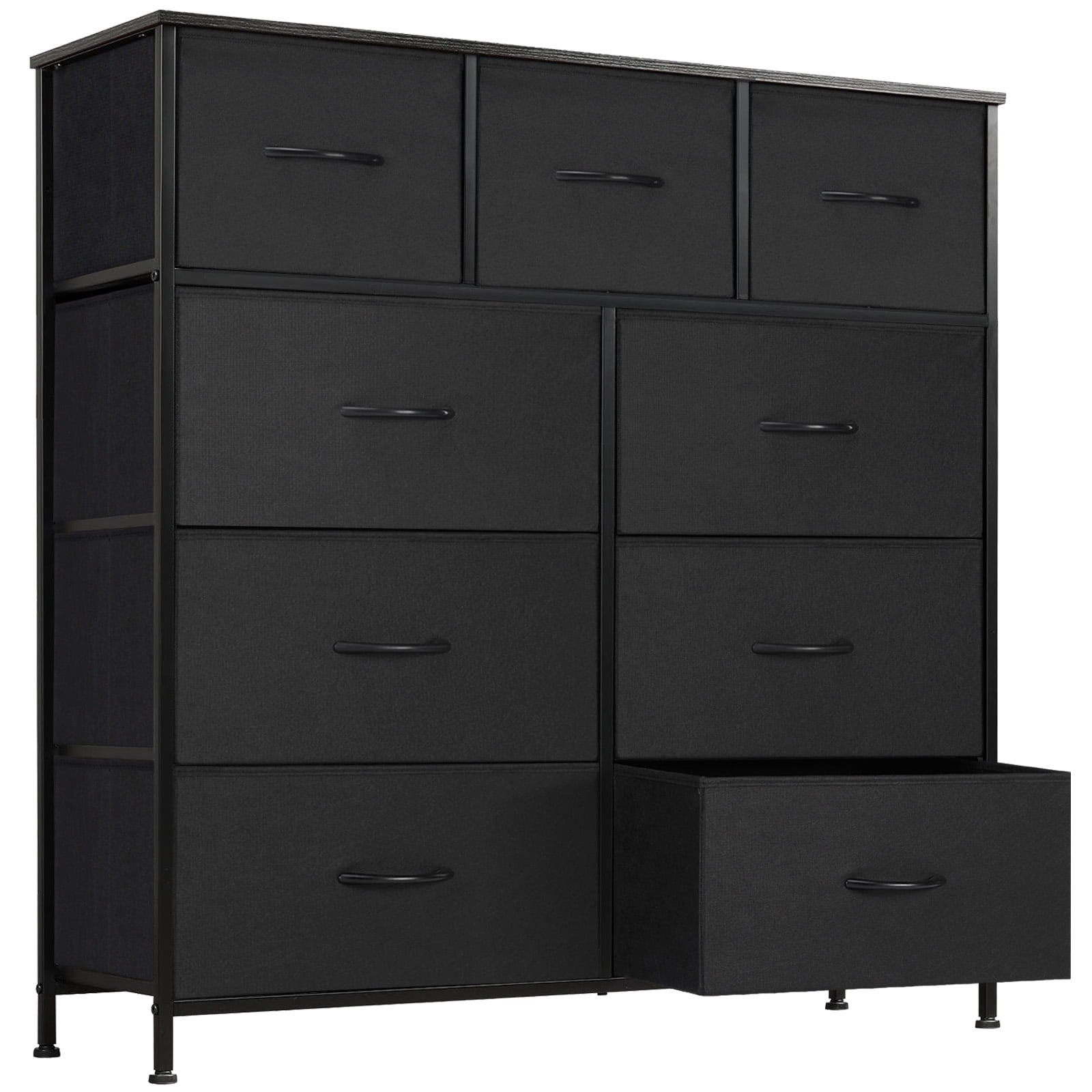 Lockers for Bedroom with 9 Fabric Drawers, Tall Chest Organizer Units ...