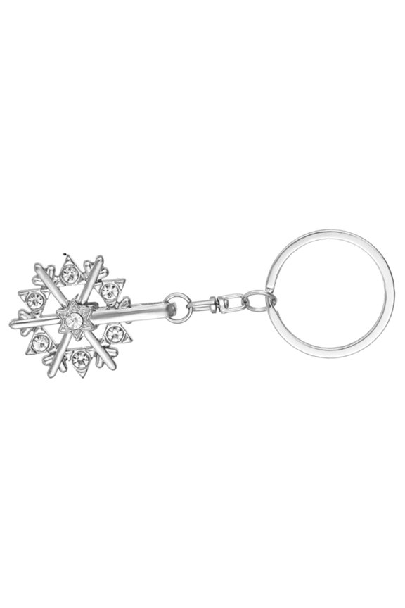 Locket Keychain Hanging Tiny Snowflake Adorable Bag Pendant Wear-resistant Student