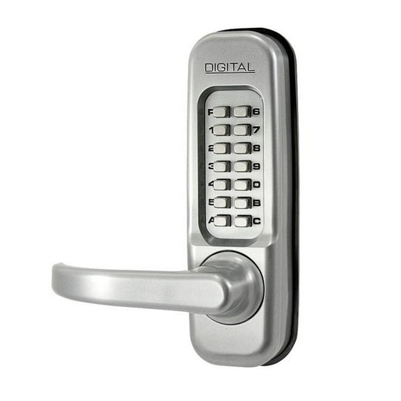 Lockey 1150JBMGDC Mechanical Keyless Heavy Duty Lever Lock with Double Combination Jet - Black Marine Grade Finish